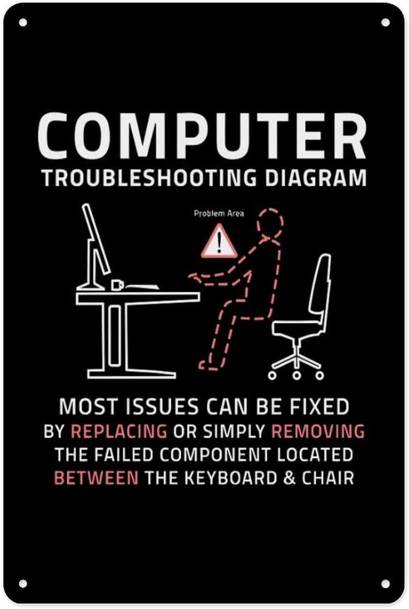 Office Tech Decor - Металлическая жестяная вывеска 8 х 12