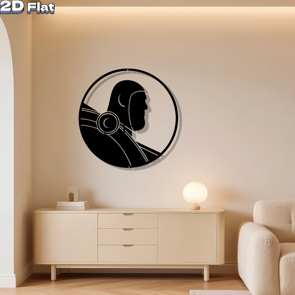 Tech Office Wall Decor - Металлическая настенная скульптура CIFbuy ModernRobot: футуристический
