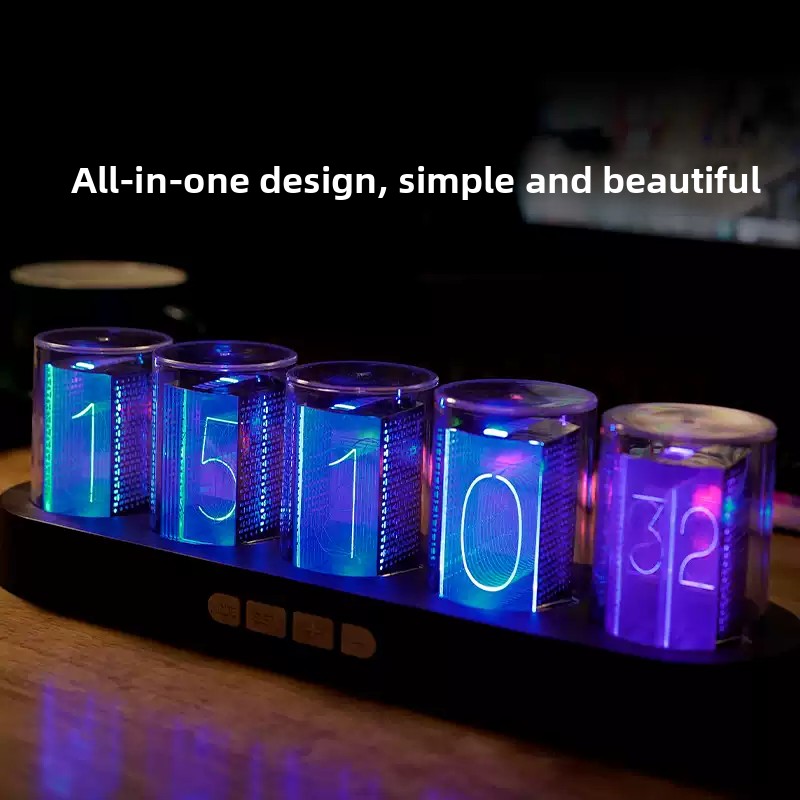 Office Tech Decor - RGB LED-часы Nixie Tube для геймерского