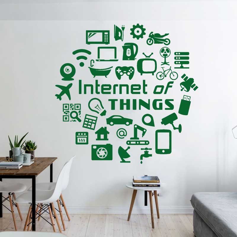 Технологические виниловые накл – обзор и цена Tech Office Wall Decor