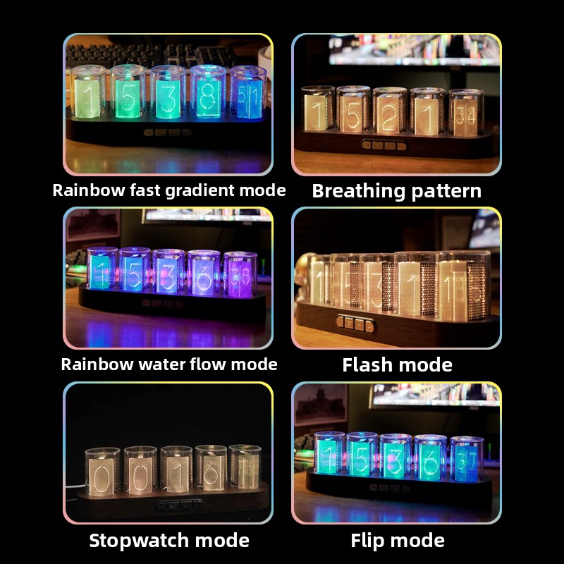 RGB LED-часы Nixie Tube для ге – обзор и цена Office Tech Decor
